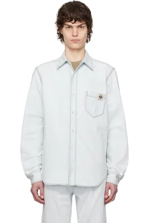 Bally Chemise bleue en denim à effet délavé