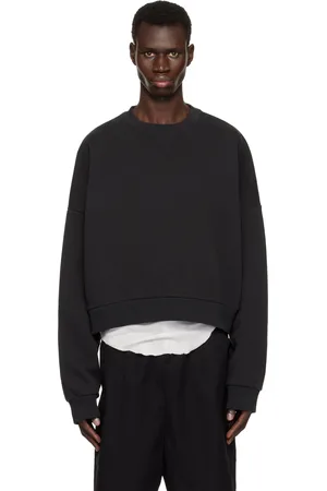 Entire Studios Pull molletonné droit noir - Uniform