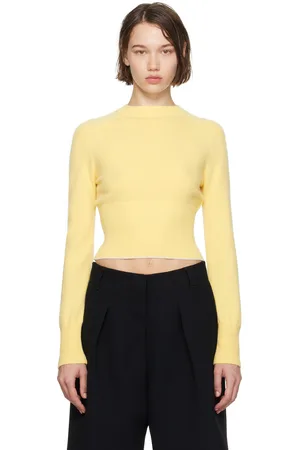 Jacquemus Pull Soglia jaune en tricot - La casa