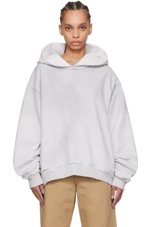 Acne Studios Pull à capuche gris à logo