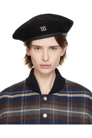 MISBHV Casquette noire en laine à logo