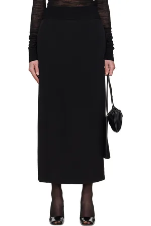 La Collection Jupe midi Alvida noir