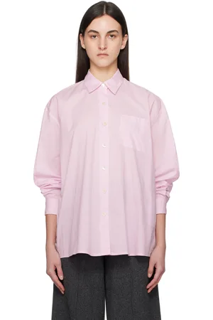 Nothing Written Chemise Timon rose en coton à rayures