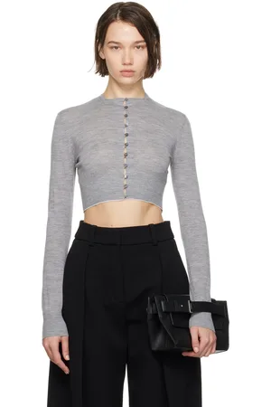 Jacquemus Cardigan Spiaggia gris - La casa