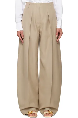 Jacquemus Pantalon Ovalo beige - La casa