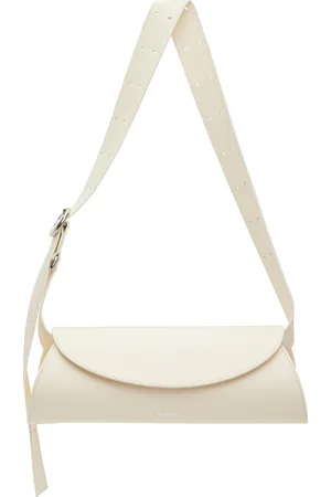 Jil Sander Petit sac blanc cassé à boucle Cannolo