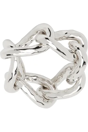 Jil Sander Bague argentée en laiton