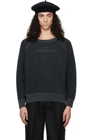 Maison Margiela Pull molletonné gris en coton
