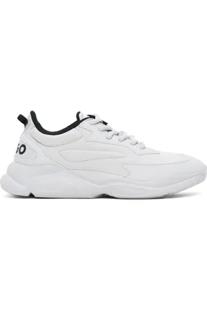 HUGO BOSS Baskets grises en cuir synthétique