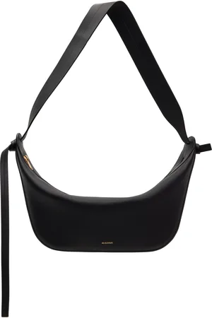 Jil Sander Sac noir à ornement noué