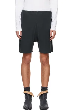 Maison Margiela Short gris à bords bruts