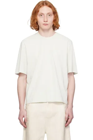 Entire Studios T-shirt blanc cassé à pinces - Uniform