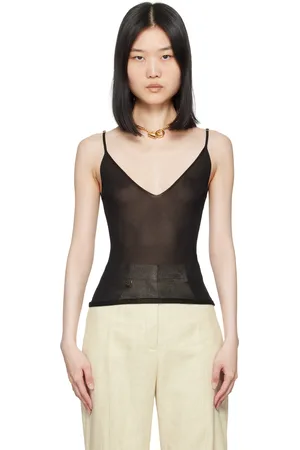 Jacquemus Débardeur Spallina noir en tricot - La casa