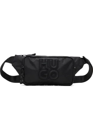 HUGO BOSS Sac-ceinture noir à logo étagé et à glissière