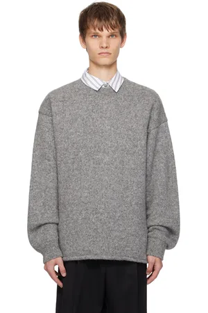 Jacquemus Pull gris à logo - Les classiques