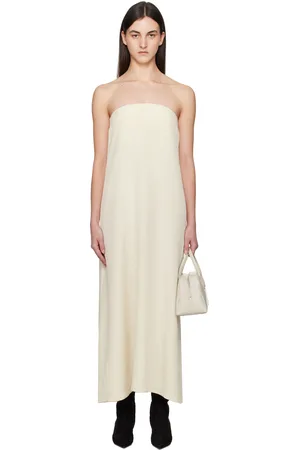 La Collection Robe longue Joan blanc cassé