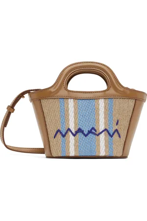 Marni Micro cabas Tropicalia brun