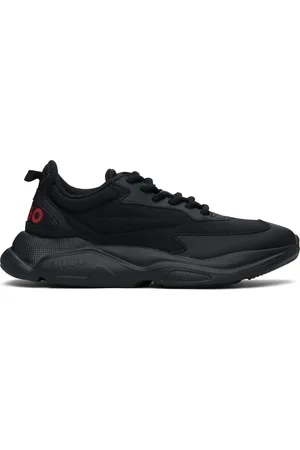 HUGO BOSS Baskets noires en cuir synthétique