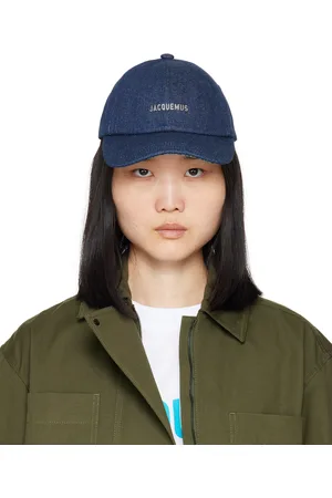 Jacquemus Casquette Gadjo bleu marine en denim - La casa