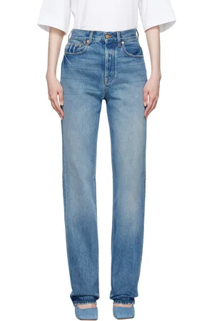 Jacquemus Jean droit de-Nîmes bleu - La casa