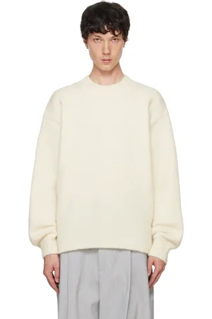 Jacquemus Pull blanc cassé à logo - Les classiques