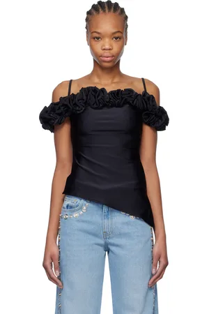 COPERNI Camisole noire à volants