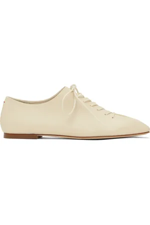 Aeyde Derbys Isla blanc cassé en cuir nappa