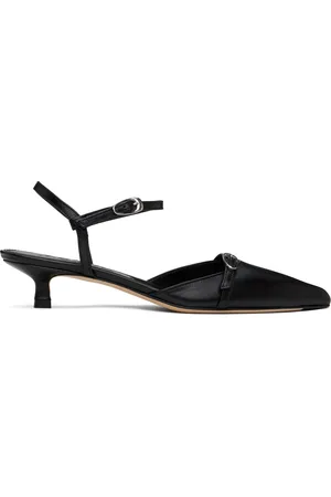 Aeyde Chaussures à petit talon Melia noires en cuir