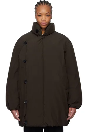LEMAIRE Manteau matelassé brun rembourré en duvet