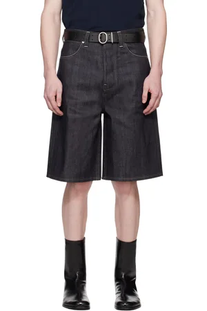 Jil Sander Short bleu en denim brut