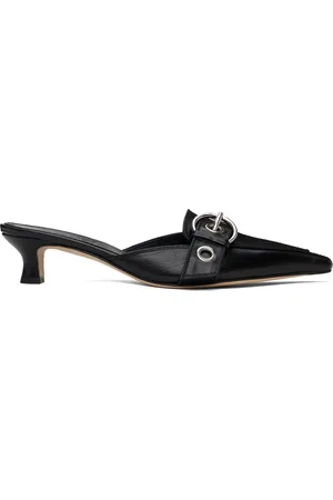 Aeyde Chaussures à petit talon Daniella noires en cuir nappa