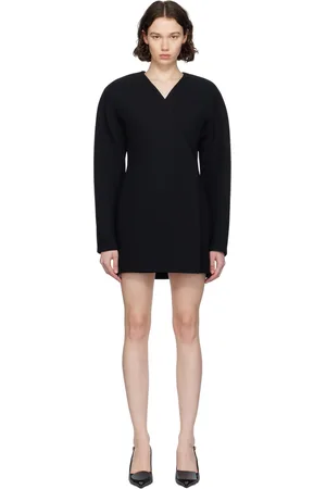 Jacquemus Robe courte Ovalo noire - Les sculptures