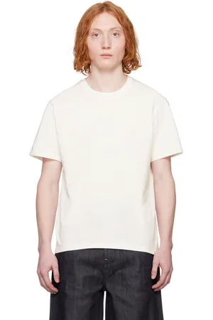 Jil Sander T-shirt blanc à col ras du cou - +