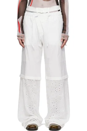 OTTOLINGER Pantalon cargo ample blanc