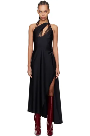 COPERNI Robe midi asymétrique noire