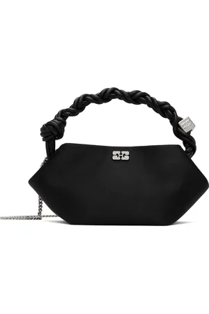 Ganni Mini sac noir en satin - Bou