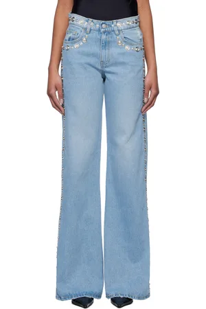 COPERNI Jean ample bleu à clous