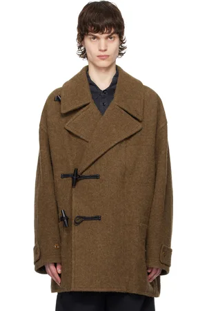LEMAIRE Manteau court brun de style canadienne