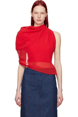 Jacquemus Chemisier Pablo rouge - Les sculptures