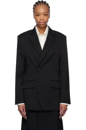 Maison Margiela Veston façon tailleur noir en laine
