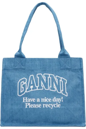 Ganni Cabas bleu en