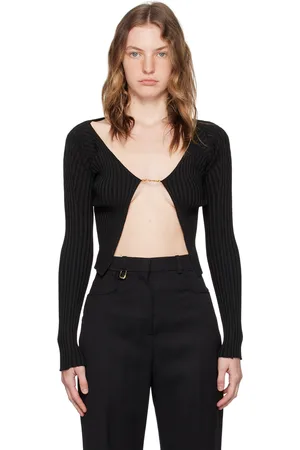 Jacquemus Cardigan long Pralù noir en tricot - Les classiques