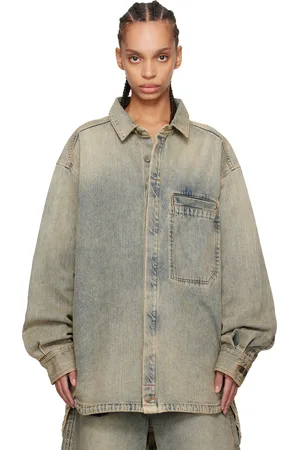 Entire Studios Chemise Herculean bleue en denim