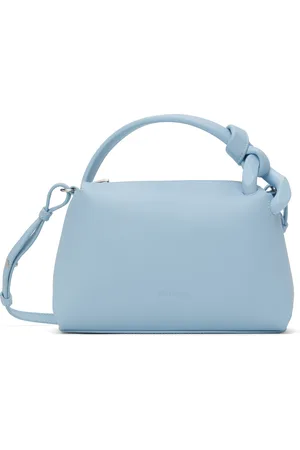 J.W.Anderson Petit sac bleu à logo et à maillon gourmette