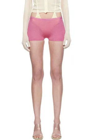 Isa Boulder Short Malley rose en tricot exclusif à SSENSE