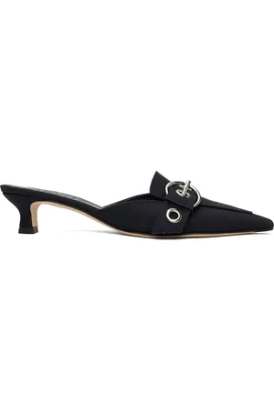 Aeyde Chaussures à petit talon Daniella bleu marine en gros-grain