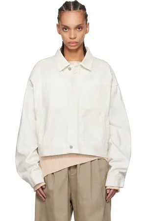 Entire Studios Blouson Gem blanc cassé en denim