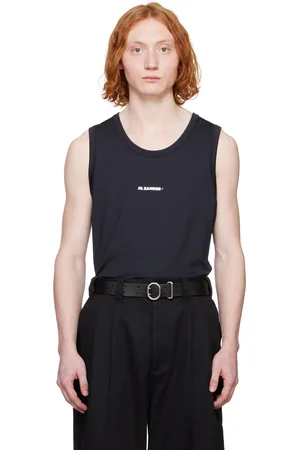 Jil Sander Débardeur de sport noir en jersey - +
