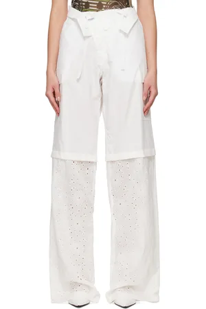 OTTOLINGER Pantalon cargo ample blanc