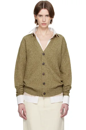 Maison Margiela Cardigan kaki à boulochage